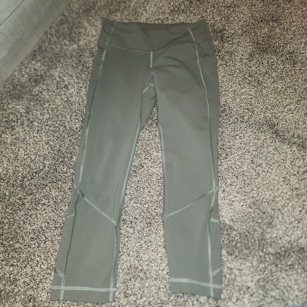 lululemon athletica Olive Green High-Rise Leggings 23 Inch